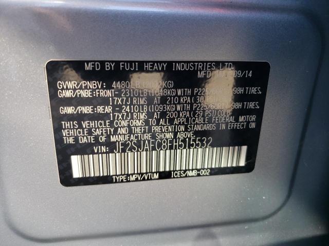 JF2SJAFC8FH515532 Subaru Forester 2.5i Premium