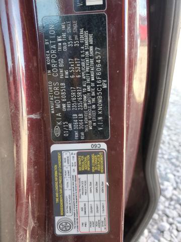 KNDMB5C16F6064577 KIA SEDONA LX