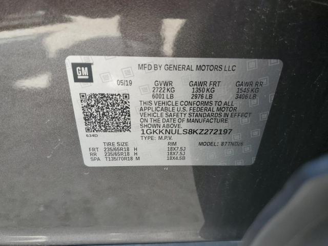 1GKKNULS8KZ272197 GMC Acadia Slt-1