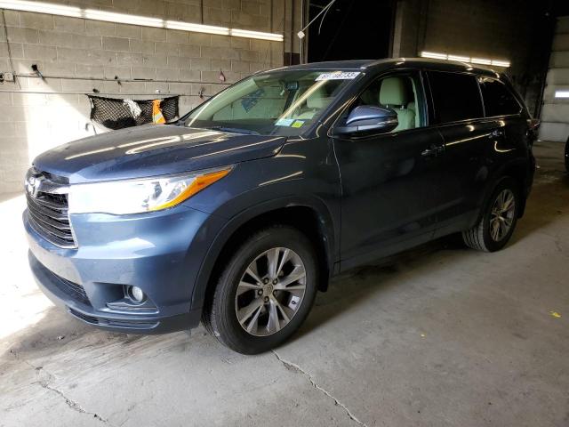 VIN 5TDJKRFH0ES055925 2014 Toyota Highlander, Xle no.1