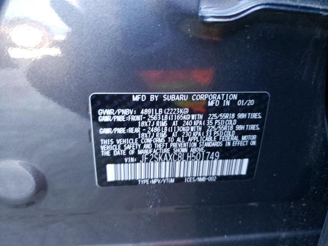 JF2SKAXC8LH501749 Subaru Forester Touring