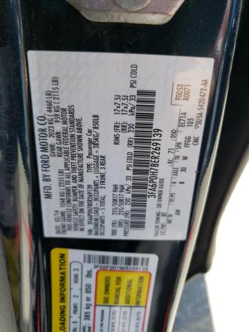 3FA6P0H78ER269139 Ford FUSION SE