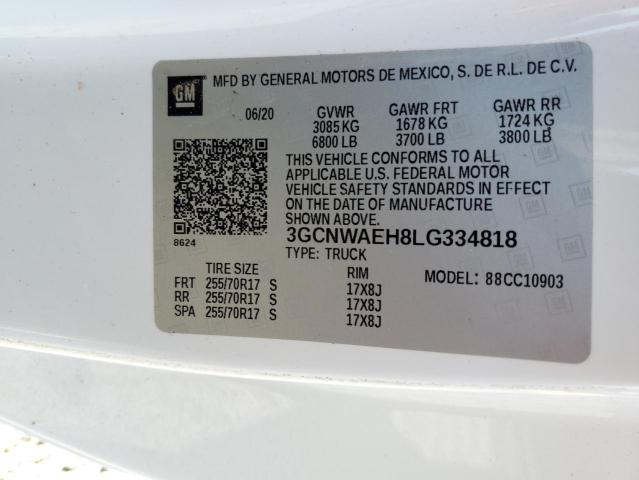 3GCNWAEH8LG334818 Chevrolet All Models SILVERADO 12