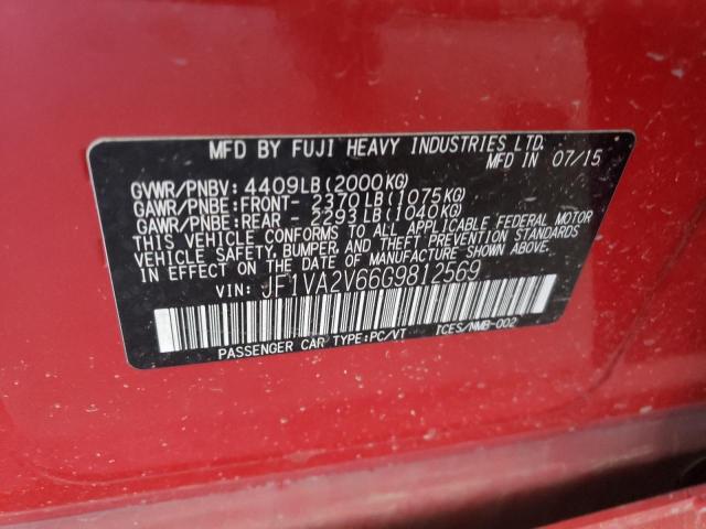 JF1VA2V66G9812569 Subaru Wrx Sti