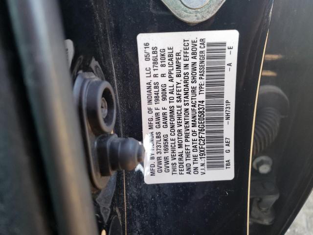 2016 HONDA CIVIC EX - 19XFC2F76GE058374