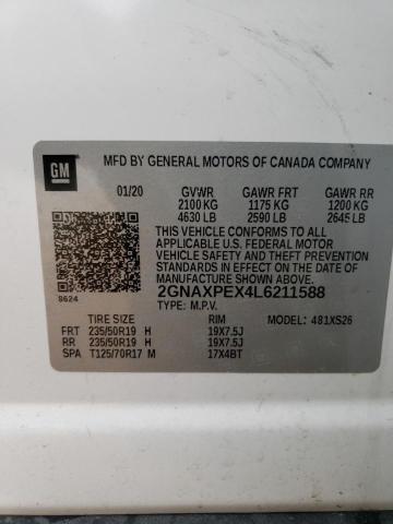 2020 CHEVROLET EQUINOX PR - 2GNAXPEX4L6211588
