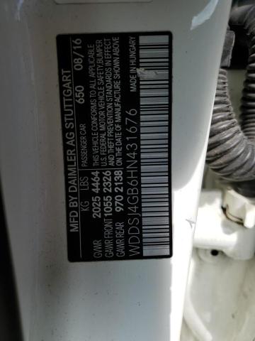 WDDSJ4GB6HN431676 Mercedes-Benz CLA 250 4MATIC