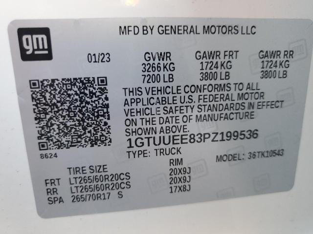1GTUUEE83PZ199536 GMC Sierra K1500 At4