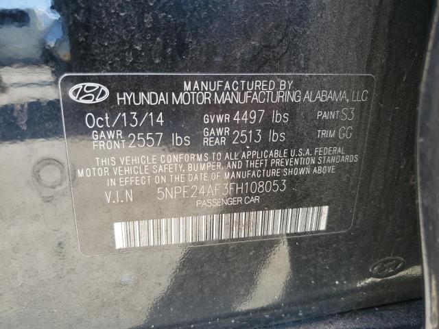 5NPE24AF3FH108053 | 2015 HYUNDAI SONATA SE