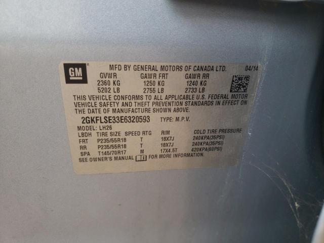 2GKFLSE33E6320593 GMC Terrain Slt