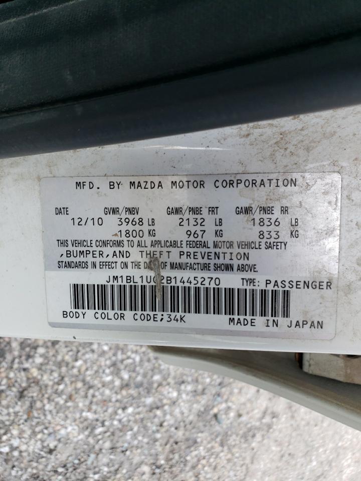 JM1BL1UG2B1445270 2011 Mazda 3 I
