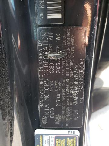 KNAFX4A65F5392756 KIA FORTE LX