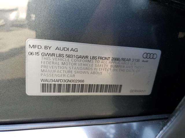 2016 AUDI A8 L WAU34AFD3GN002966