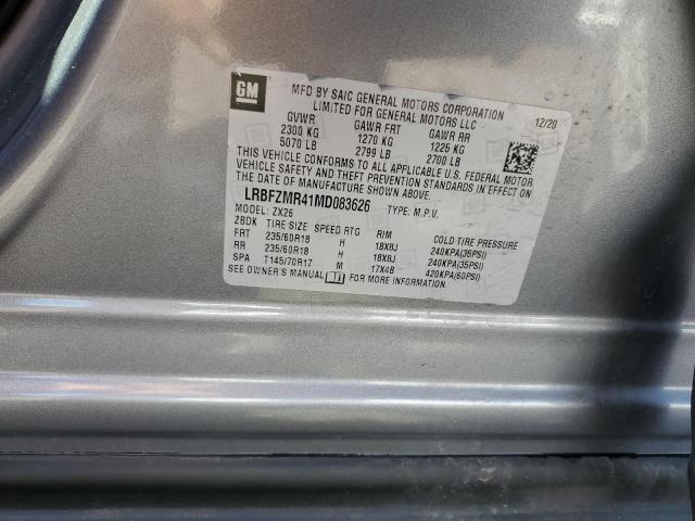 2021 BUICK ENVISION LRBFZMR41MD083626
