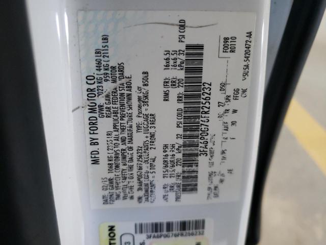 3FA6P0G76FR256232 Ford FUSION S