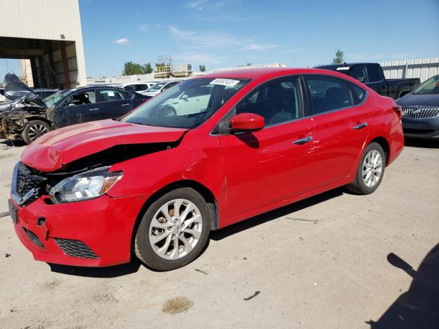  NISSAN SENTRA 2018 Червоний