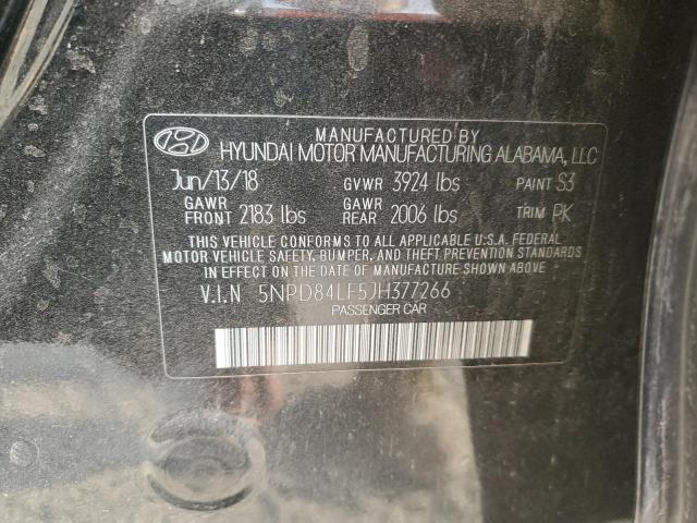 2018 HYUNDAI ELANTRA SE 5NPD84LF5JH377266
