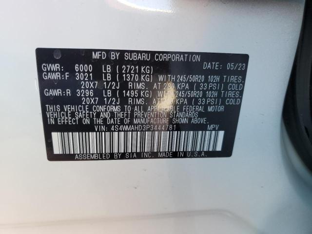 4S4WMAHD3P3444781 Subaru Ascent Premium