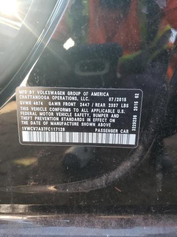 2015 VOLKSWAGEN PASSAT SEL - 1VWCV7A37FC117126