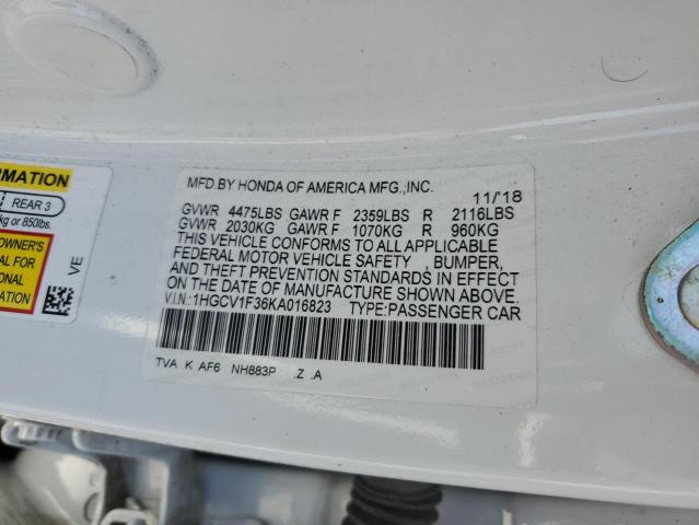 1HGCV1F36KA016823 Honda Accord Sport