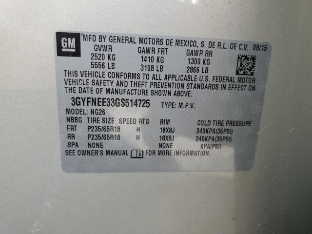 2016 CADILLAC SRX LUXURY - 3GYFNEE33GS514725