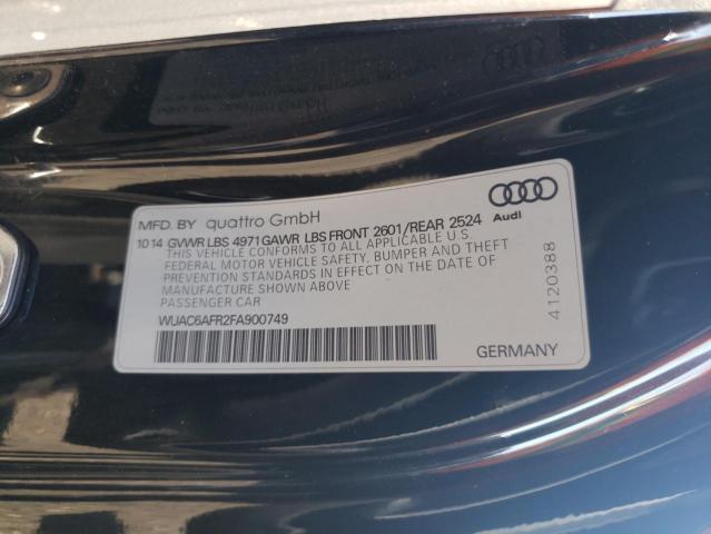 2015 AUDI RS5 WUAC6AFR2FA900749