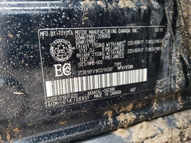 2019 TOYOTA RAV4 LE - 2T3B1RFV1KC014597