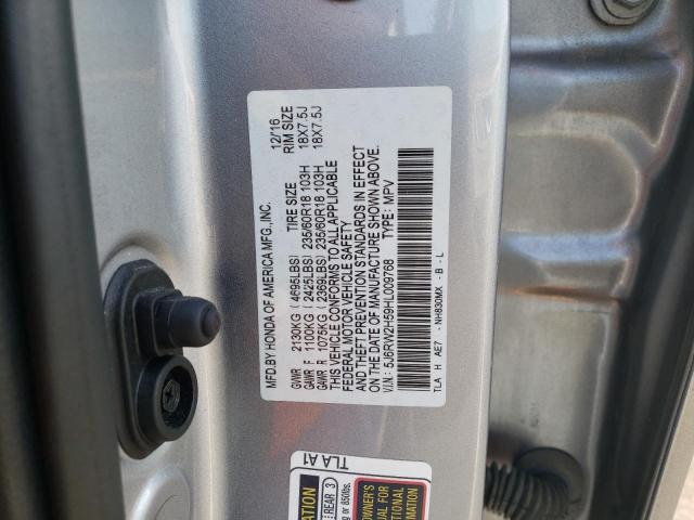 5J6RW2H59HL009768 Honda CR-V EX