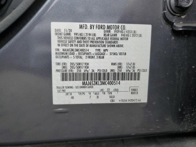 MAJ6S3KL3MC400514 Ford Ecosport Titanium