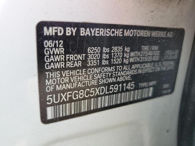 VIN 5UXFG8C5XDL591145 2013 BMW X6, Xdrive50I no.13