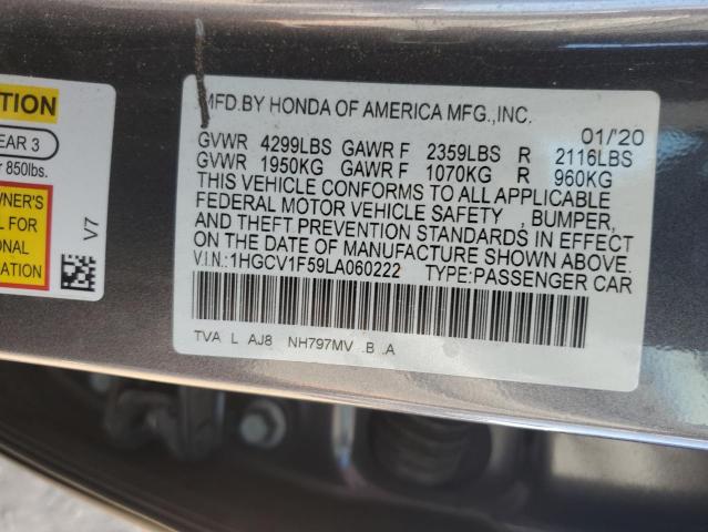 1HGCV1F59LA060222 | 2020 HONDA ACCORD EXL