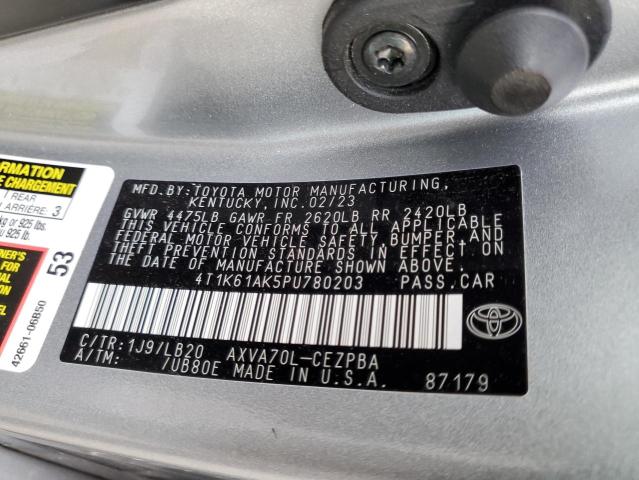 4T1K61AK5PU780203 Toyota Camry XSE 12