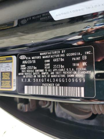 5XXGT4L34GG109699 KIA Optima Lx