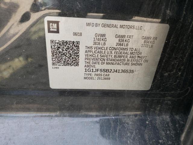 2018 CHEVROLET SONIC PREM - 1G1JF5SB2J4136535