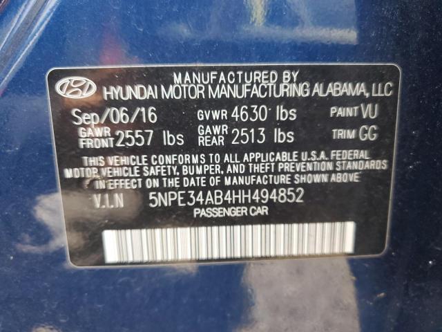 5NPE34AB4HH494852 Hyundai Sonata Sport