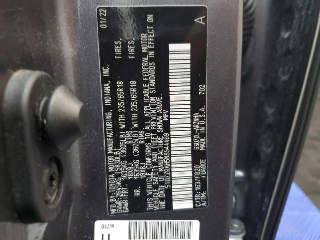 VIN 5TDZZRAH5NS544469 2022 Toyota Highlander, L no.13