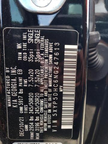 5XYP5DHC6NG247613 KIA Telluride Sx