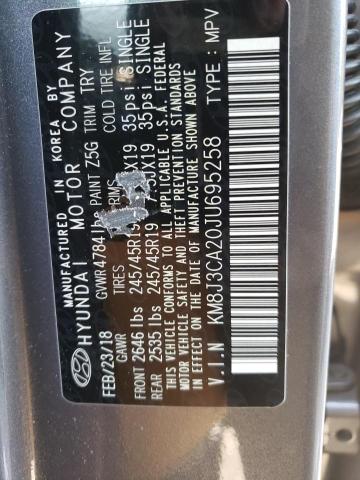 KM8J3CA20JU695258 Hyundai Tucson Value