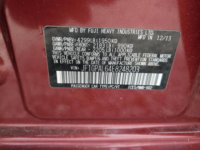 JF1GPAL64E8248203 Subaru Impreza Sport Premium