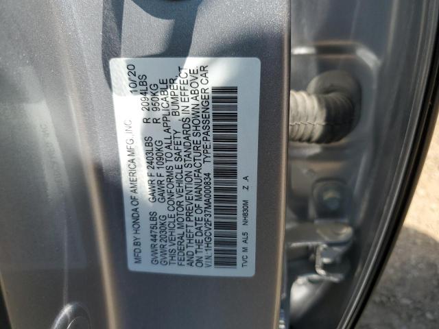 1HGCV2F37MA000834 Honda Accord SPO 12