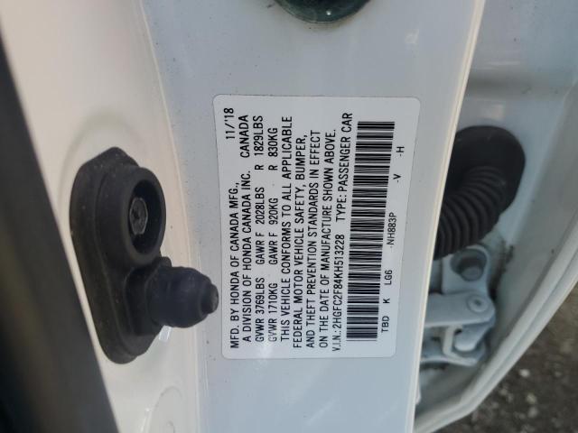 2HGFC2F84KH513228 Honda Civic Sport