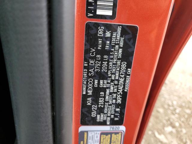 3KPF54AD3NE470980 KIA Forte Gt Line