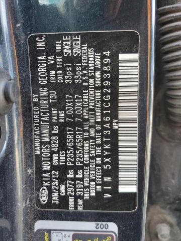 2012 Kia Sorento Base VIN: 5XYKT3A61CG293894 Lot: 67915013