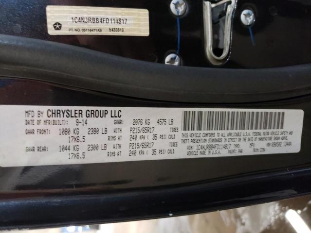 1C4NJRBB4FD114817 Jeep Patriot Sport