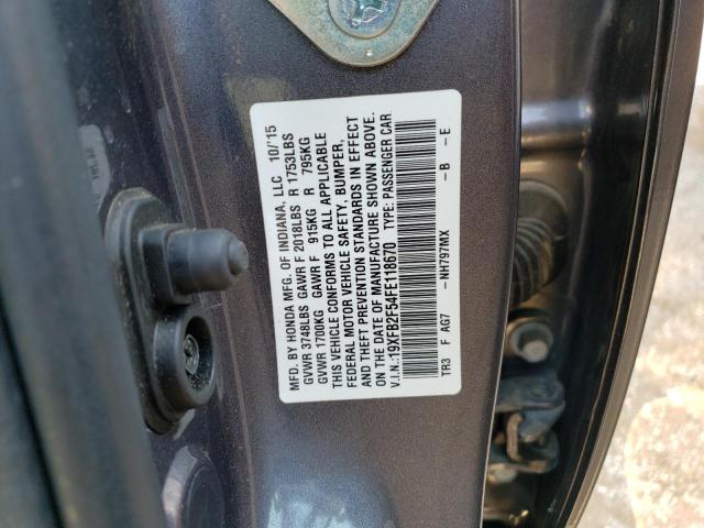 19XFB2F54FE118670 Honda Civic Lx
