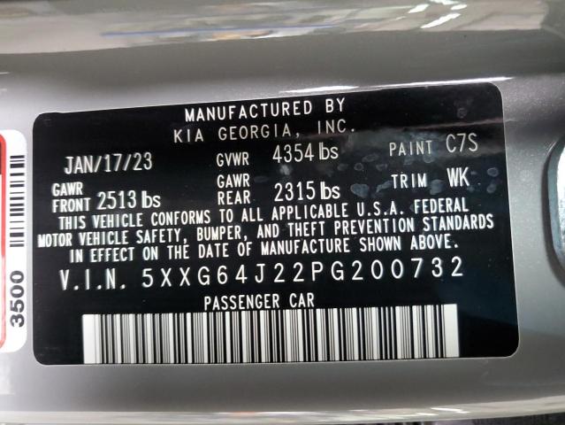 5XXG64J22PG200732 KIA K5 GT LINE