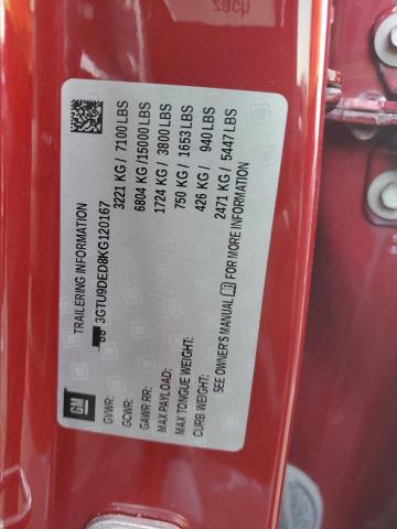 3GTU9DED8KG120167 GMC Sierra K1500 Slt