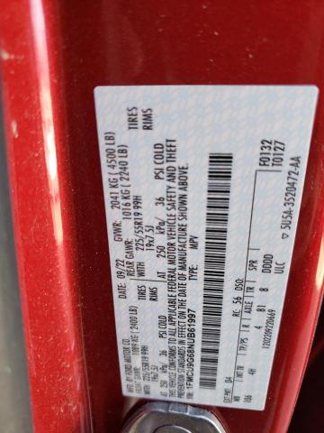 2022 Ford Escape Se VIN: 1FMCU9G68NUB61997 Lot: 67055393