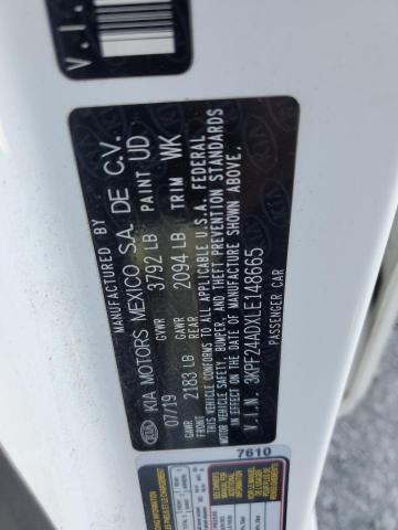 3KPF24ADXLE148665 KIA FORTE FE