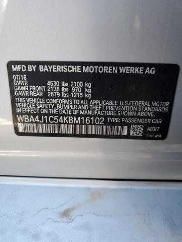 WBA4J1C54KBM16102 BMW 4 Series 430I GRAN 10